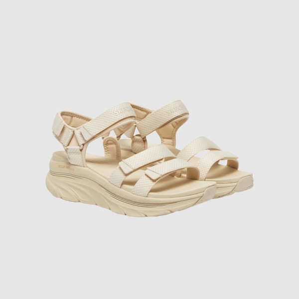 Skechers D Lux Walker Going Out Style Γυναικειο Πεδιλο Μπεζ