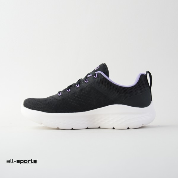 Skechers Go Run Lite Γυναικειο Παπουτσι Μαυρο - Λευκο