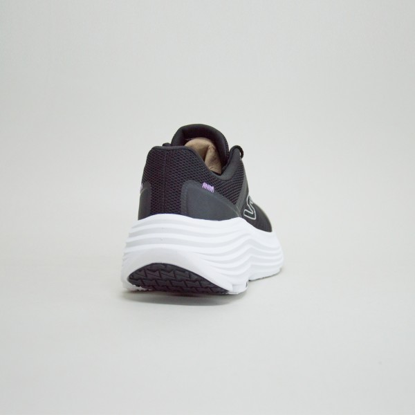 Skechers Max Cushioned Engineered Mesh Lace Up Γυναικειο Παπουτσι Μαυρο - Λευκο