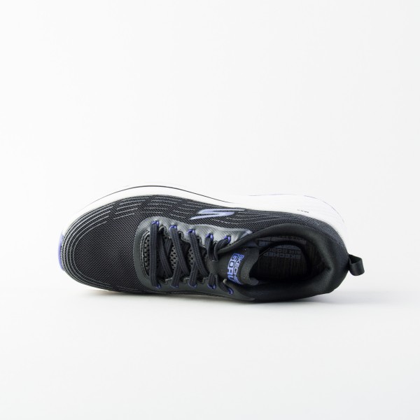 Skechers Max Cushioning Athletic Mesh Lace Up Γυναικειο Παπουτσι Μαυρο - Μωβ