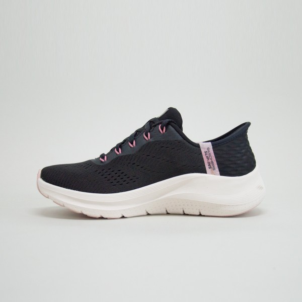 Skechers Arch Fit 2.0 Easy Chic Γυναικειο Παπουτσι Μαυρο - Ροζ