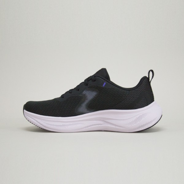 Skechers Cloud Smooth Wave Lace Up Γυναικειο Παπουτσι Μαυρο - Λευκο