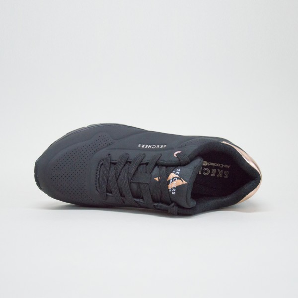 Skechers Uno Golden Air Sneakers Γυναικειο Παπουτσι Μαυρο