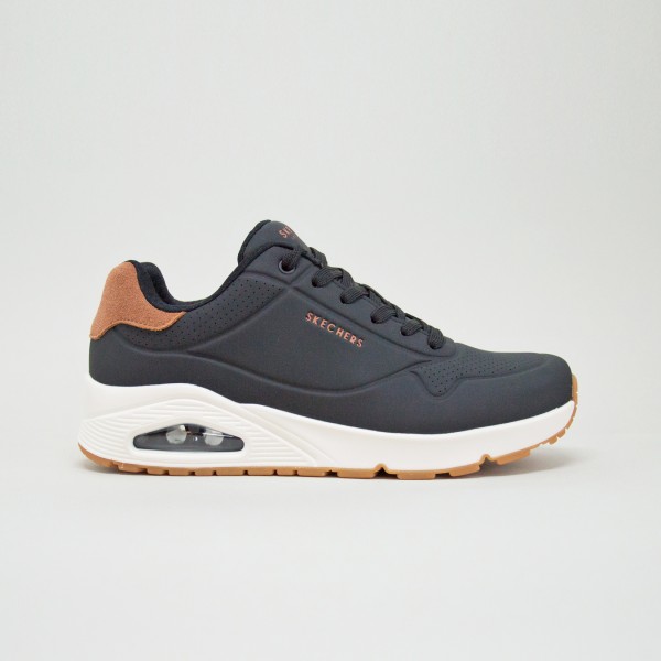 Skechers Suited On Air Uno Sneakers Ανδρικο Παπουτσι Μαυρο