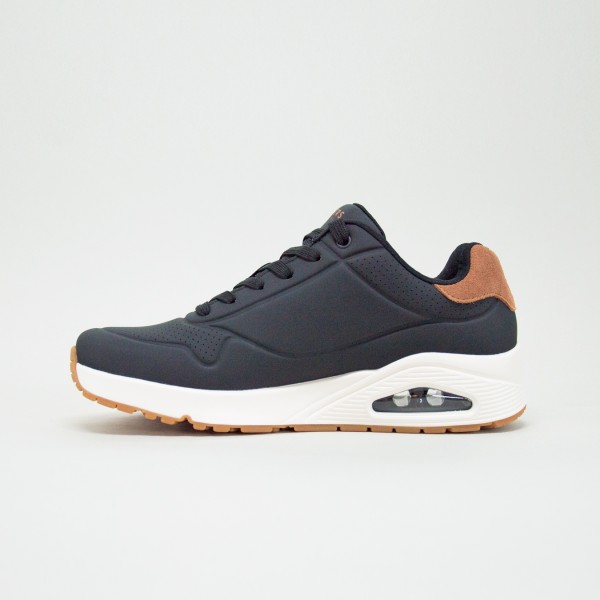 Skechers Suited On Air Uno Sneakers Ανδρικο Παπουτσι Μαυρο