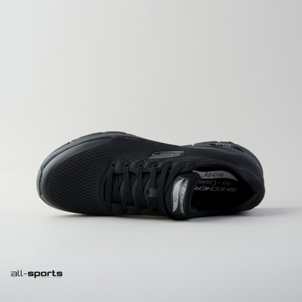 Skechers Arch Fit Ανδρικο Παπουτσι Μαυρο