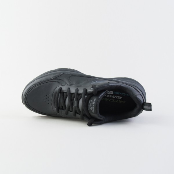 Skechers  D Lux Walker Leather Ανδρικο Παπουτσι Μαυρο