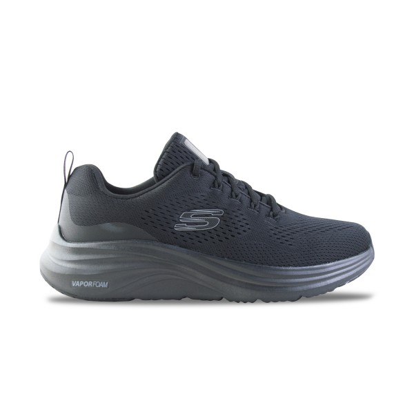 Skechers Engineered Mesh Lace Up Air Cool Ανδρικο Παπουτσι Μαυρο