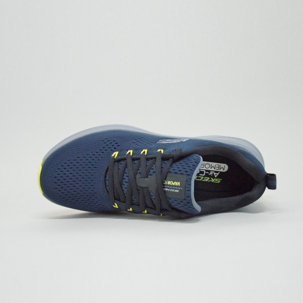 Skechers Engineered Mesh Lace Up Air Cool Ανδρικο Παπουτσι Μπλε
