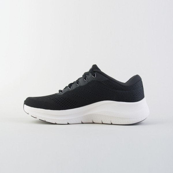 Skechers Arch Fit Engineered Mesh Lace Up Ανδρικο Παπουτσι Μαυρο - Λευκο