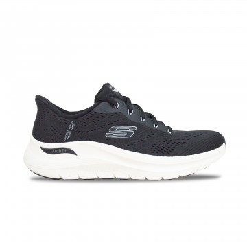 Skechers Slip Ins Arch Fit Engineered Mesh Ανδρικο Παπουτσι Μαυρο