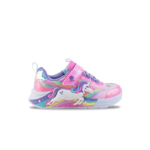 Skechers Unicorn Chaser Lights Running Παιδικο Παπουτσι Πολυχρωμο