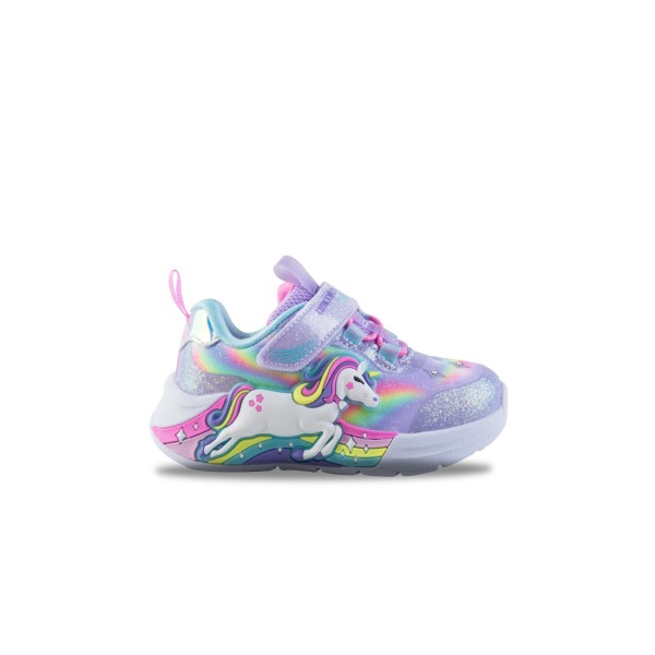 Skechers Unicorn Chaser Graphic Running Βρεφικο Παπουτσι Μωβ