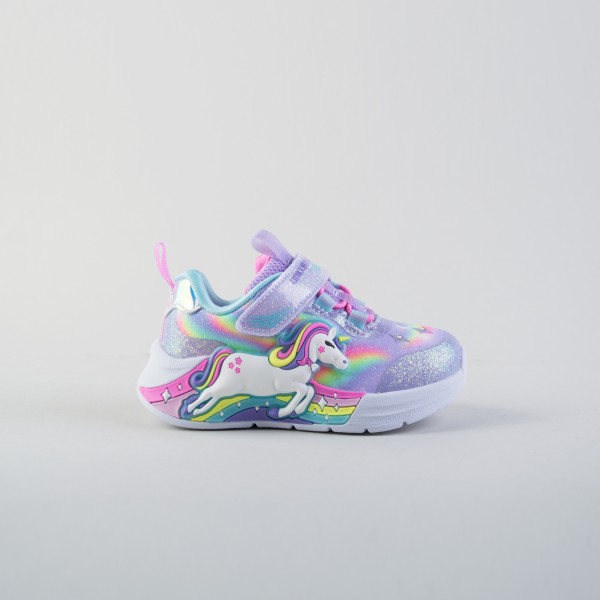 Skechers Unicorn Chaser Graphic Running Βρεφικο Παπουτσι Μωβ