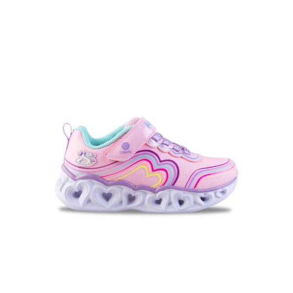 Skechers Retro Rainbow Hearts Lux Lights Παιδικο Παπουτσι Πολυχρωμο