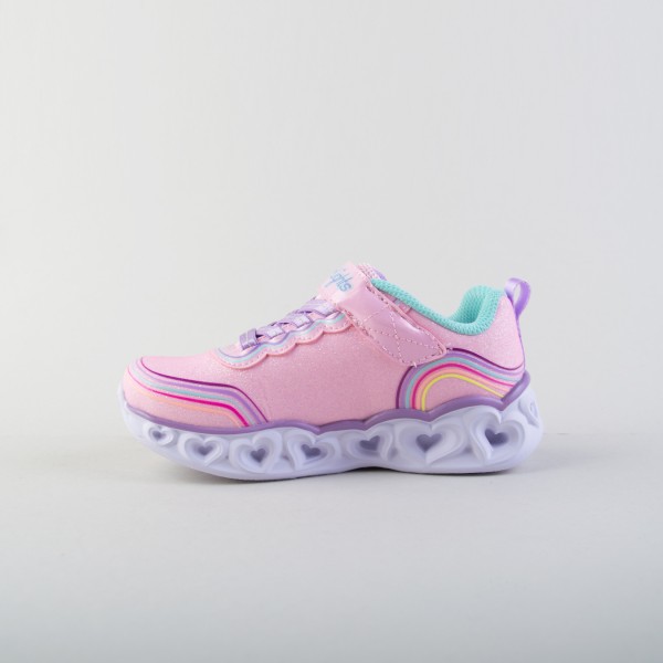 Skechers Retro Rainbow Hearts Lux Lights Παιδικο Παπουτσι Πολυχρωμο