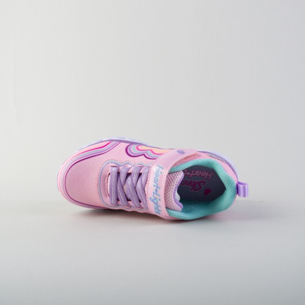 Skechers Retro Rainbow Hearts Lux Lights Παιδικο Παπουτσι Πολυχρωμο