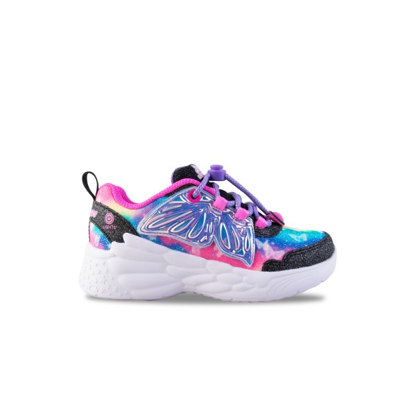 Skechers Lighted Upper Butterfly Wing Running Παιδικο Παπουτσι Πολυχρωμο