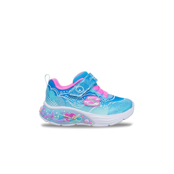 Skechers My Dreams Lit Mermaid Βρεφικο Παπουτσι Μπλε