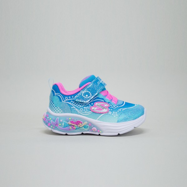 Skechers My Dreams Lit Mermaid Βρεφικο Παπουτσι Μπλε