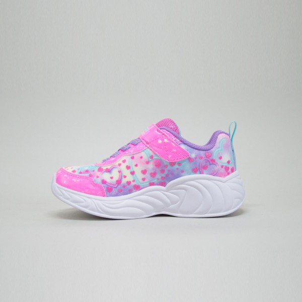 Skechers Lighted Unicorn Gore Prints Παιδικο Παπουτσι Ροζ