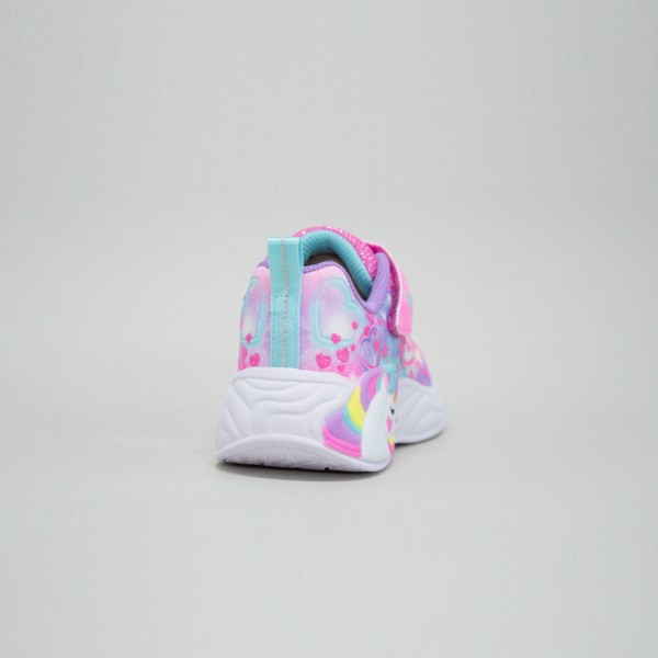 Skechers Lighted Unicorn Gore Prints Παιδικο Παπουτσι Ροζ