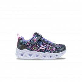 Skechers Heart Lights Boogie Love Running Παιδικο Παπουτσι Μαυρο - Μωβ