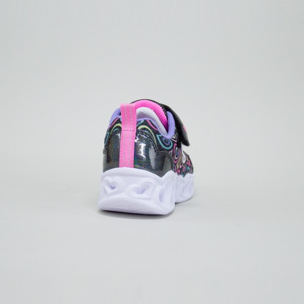 Skechers Heart Lights Boogie Love Running Παιδικο Παπουτσι Μαυρο - Μωβ
