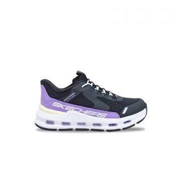 Skechers Vista Lane Slip Ins Glide Step Εφηβικο Παπουτσι Μαυρο - Μωβ