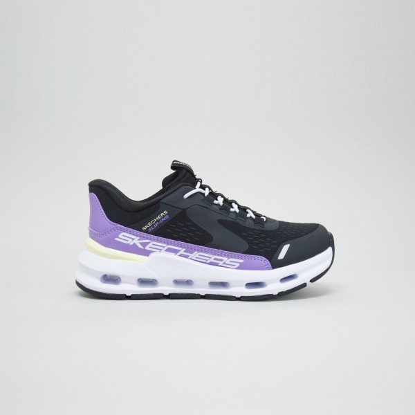 Skechers Vista Lane Slip Ins Glide Step Εφηβικο Παπουτσι Μαυρο - Μωβ