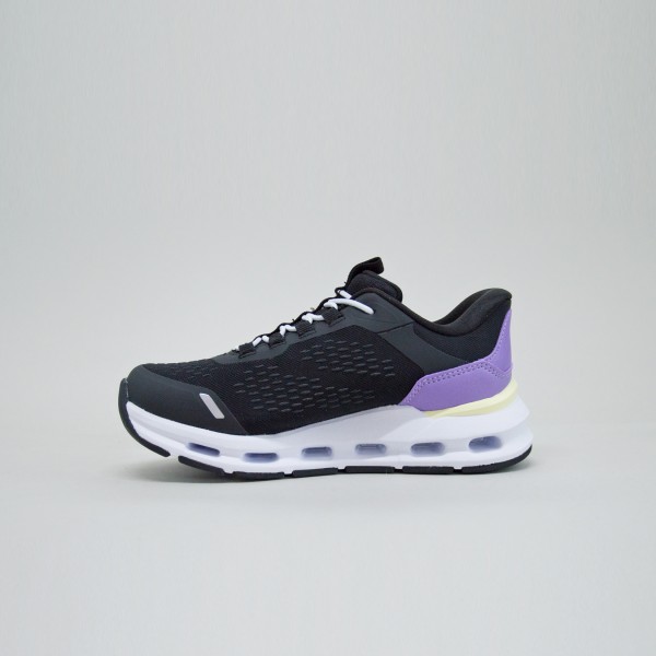 Skechers Vista Lane Slip Ins Glide Step Εφηβικο Παπουτσι Μαυρο - Μωβ