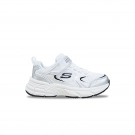 Skechers Retro Graph Sneakers Παιδικο Παπουτσι Λευκο - Ασημι