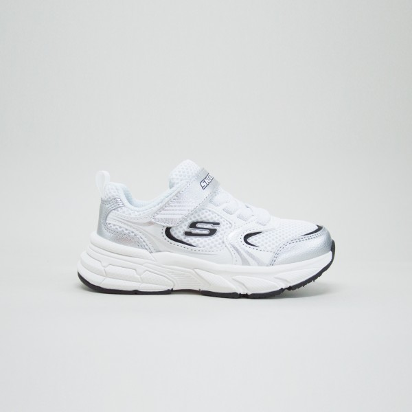 Skechers Retro Graph Sneakers Παιδικο Παπουτσι Λευκο - Ασημι