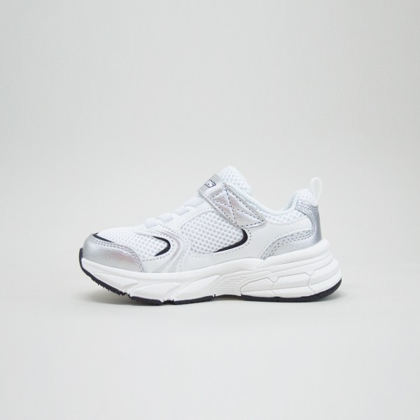 Skechers Retro Graph Sneakers Παιδικο Παπουτσι Λευκο - Ασημι