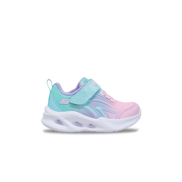 Skechers Sola Glow Lights Βρεφικο Παπουτσι Ροζ - Βεραμαν