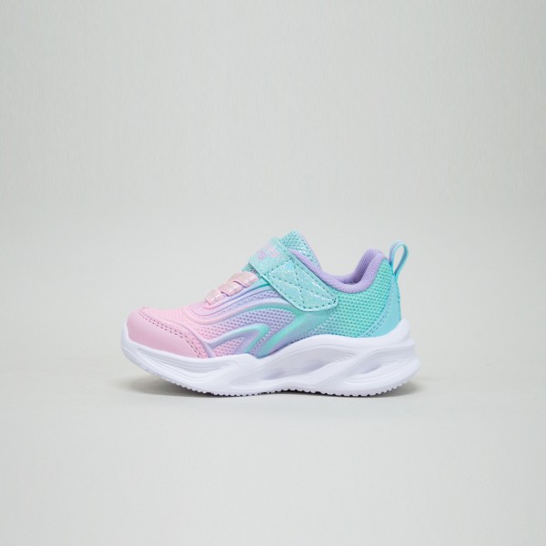 Skechers Sola Glow Lights Βρεφικο Παπουτσι Ροζ - Βεραμαν