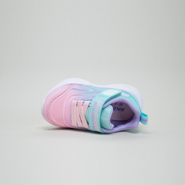 Skechers Sola Glow Lights Βρεφικο Παπουτσι Ροζ - Βεραμαν
