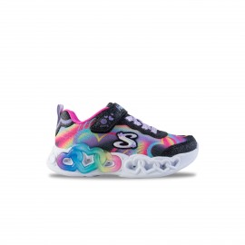 Skechers Lights Παιδικο Παπουτσι Μαυρο - Πολυχρωμο 