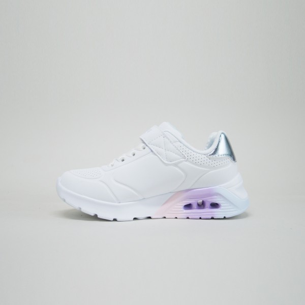 Skechers Uno Lite 2.0 Vivid Metallic Παιδικο Παπουτσι Λευκο