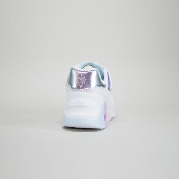 Skechers Uno Lite 2.0 Vivid Metallic Παιδικο Παπουτσι Λευκο