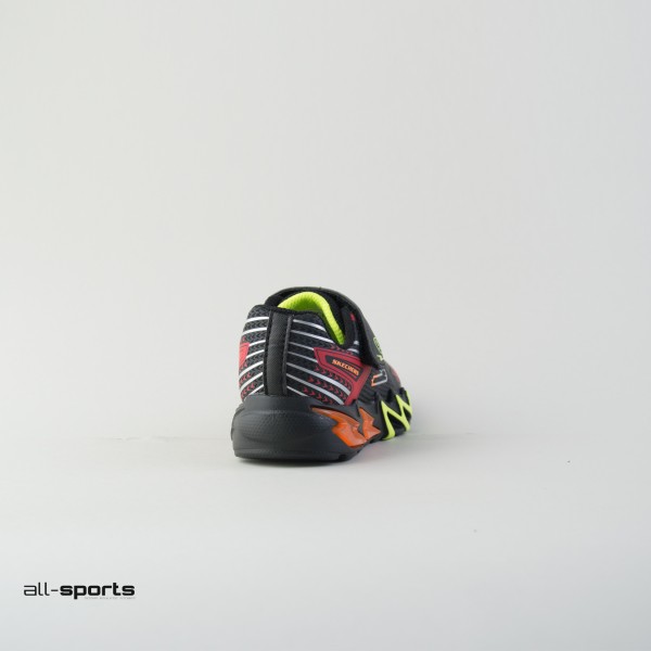 Skechers Flex Glow Bolt Παιδικο Παπουτσι Μαυρο - Πολυχρωμο