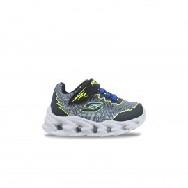 Skechers Lighted Core Strap Sneaker Βρεφικο Παπουτσι Γκρι