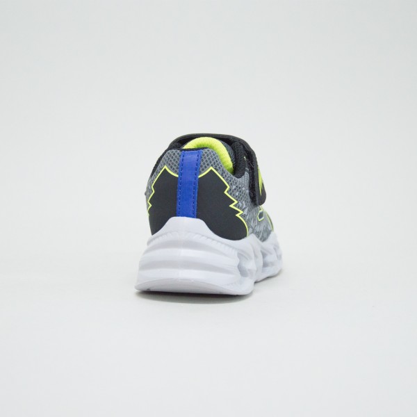 Skechers Lighted Core Strap Sneaker Βρεφικο Παπουτσι Γκρι