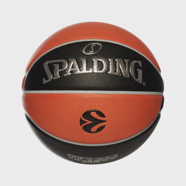 Spalding 2021 TF-1000 Legacy Euro Μπαλα Μπασκετ Μαυρο - Πορτοκαλι 