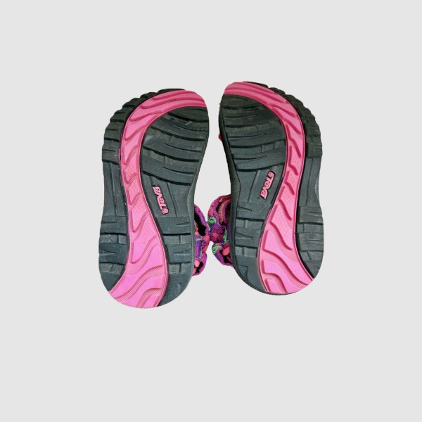 Teva Hurricane XL2 Rubber Floral Βρεφικο Πεδιλο Ροζ - Μαυρο