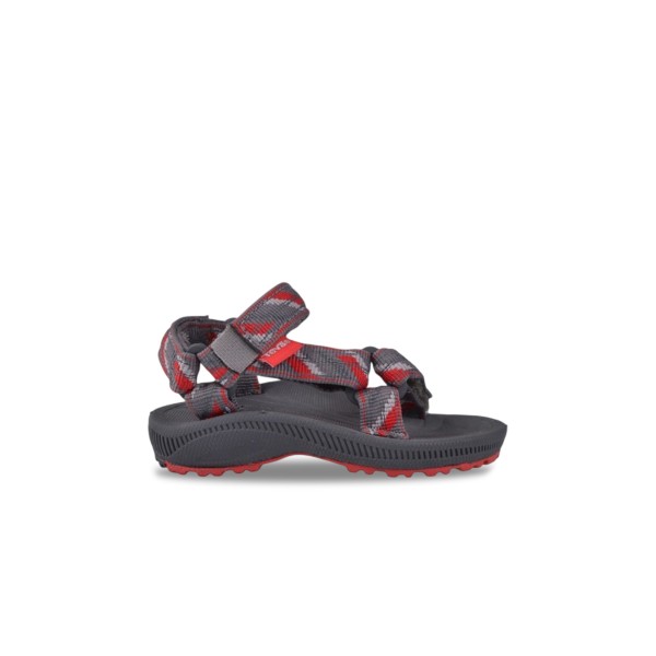 Teva Hurricane 2 Rubber Sole Βρεφικο Πεδιλο Γκρι - Κοκκινο