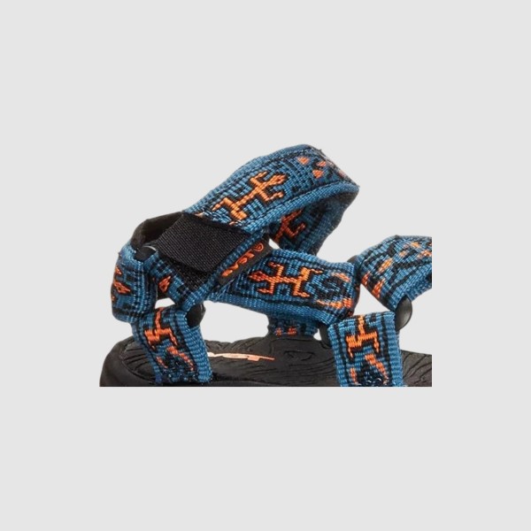 Teva T Hurricane 3 DuraBration Rubber Βρεφικο Πεδιλο Μπλε - Μαυρο