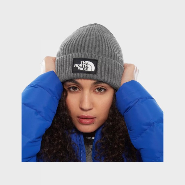 The North Face Salty Lined Logo Unisex Σκουφος Γκρι