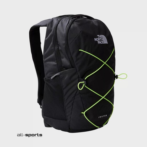 The North Face Jester 27.5L Τσαντα Πλατης Μαυρη - Πρασινη