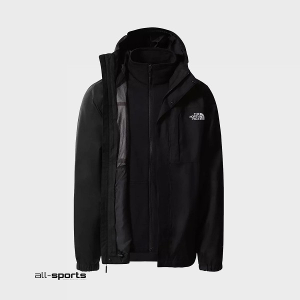 The North Face Quest Triclimate 3 in 1 Ανδρικο Μπουφαν Μαυρο